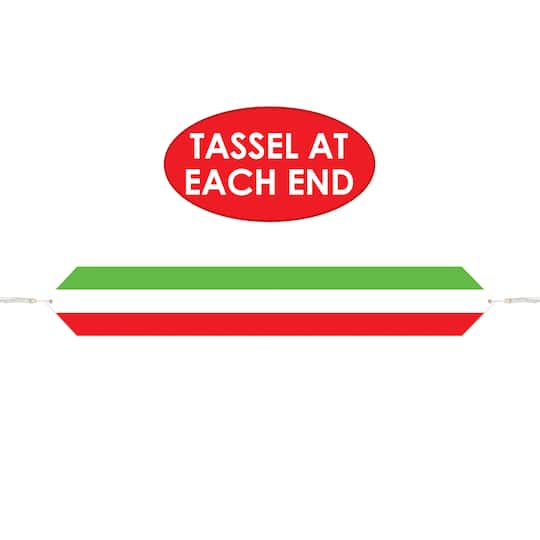 Beistle 6ft. Printed Red, White & Green Paper Table Runners, 2ct.